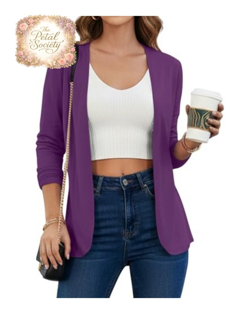 Women's Lightweight Open Front Long Sleeve Cardigan Dressy Casual Layering
